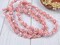 *25* 9mm Metallic Volcano Washed Blended Pink Cactus Flower Beads